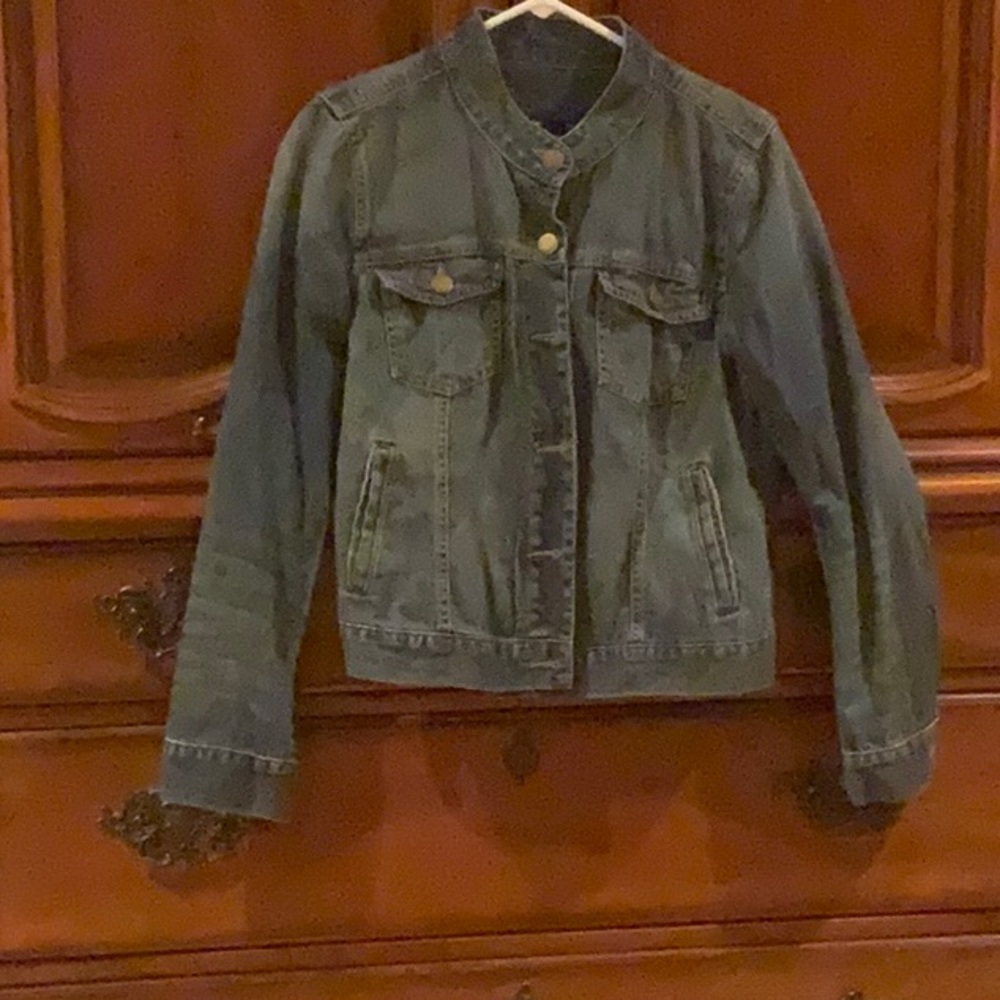 Jean button down shirt